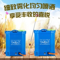 廠家批發(fā)20L八角款農(nóng)用背負式電動噴霧器鋰電池噴霧器打藥機